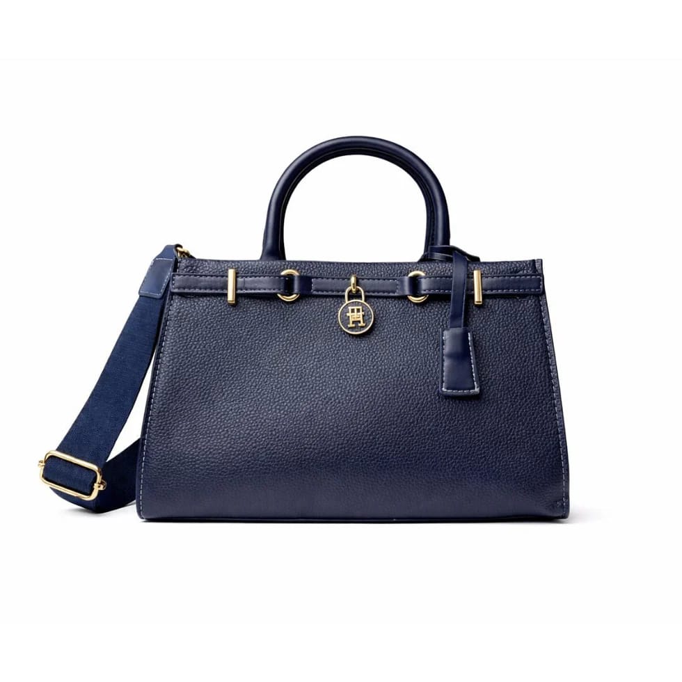 Tommy Hilfiger Locked Satchel – Midnight Navy #16