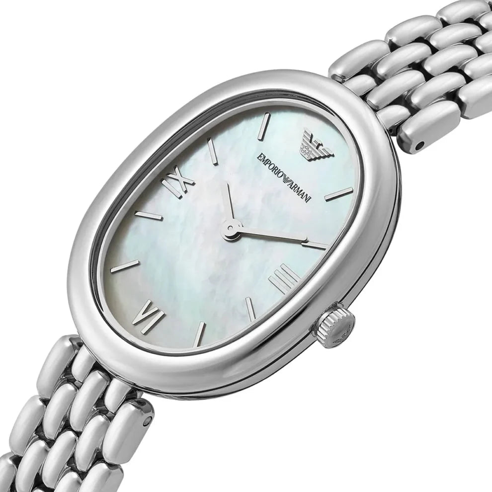 Emporio Armani Ladies' Silver-Tone Watch | Model AR11706