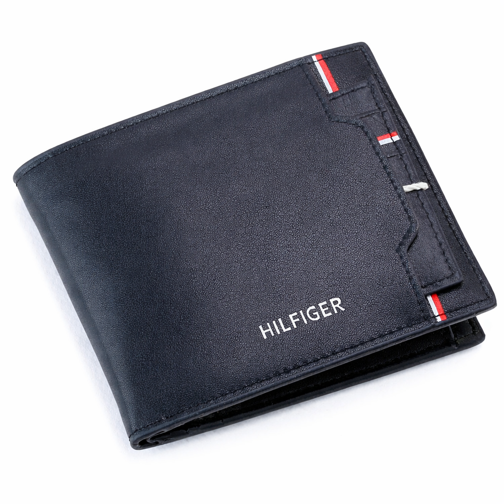 TH Men's Wallet & Card Holder Set Navy Blue #56