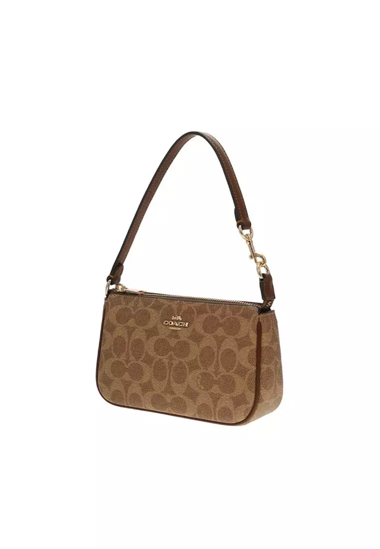 COACH Signature Canvas Small Shoulder Bag – Brown #29