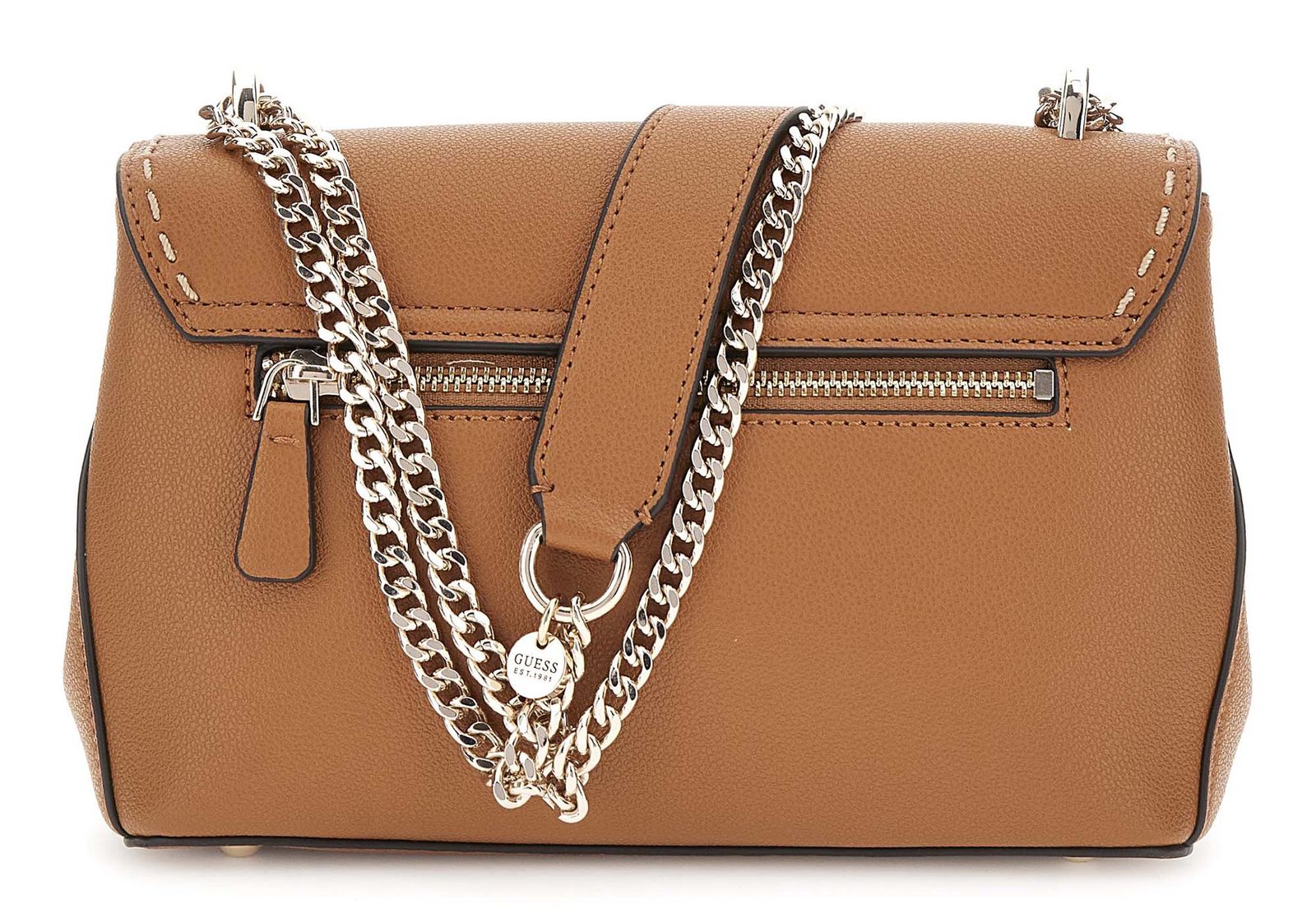 Guess Cognac Tan Flap Crossbody Bag #178