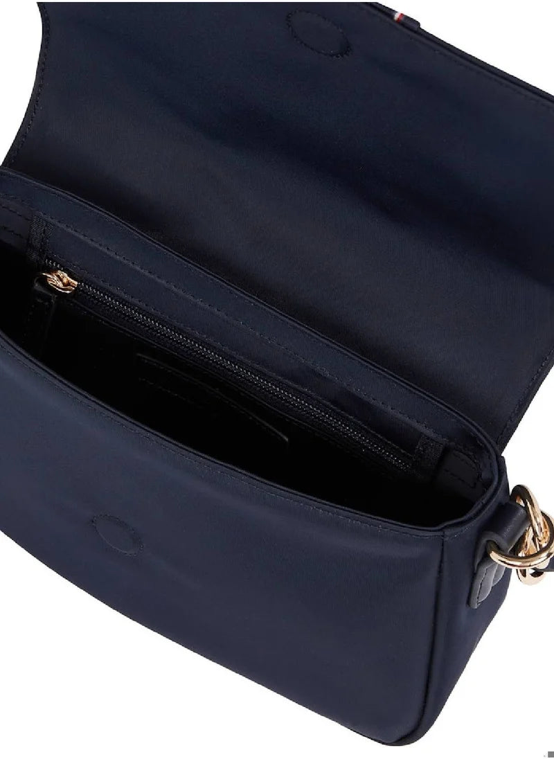 Tommy Hilfiger Signature Stripe Shoulder Bag – Classic Navy Blue, Versatile Dual-Strap Design #5