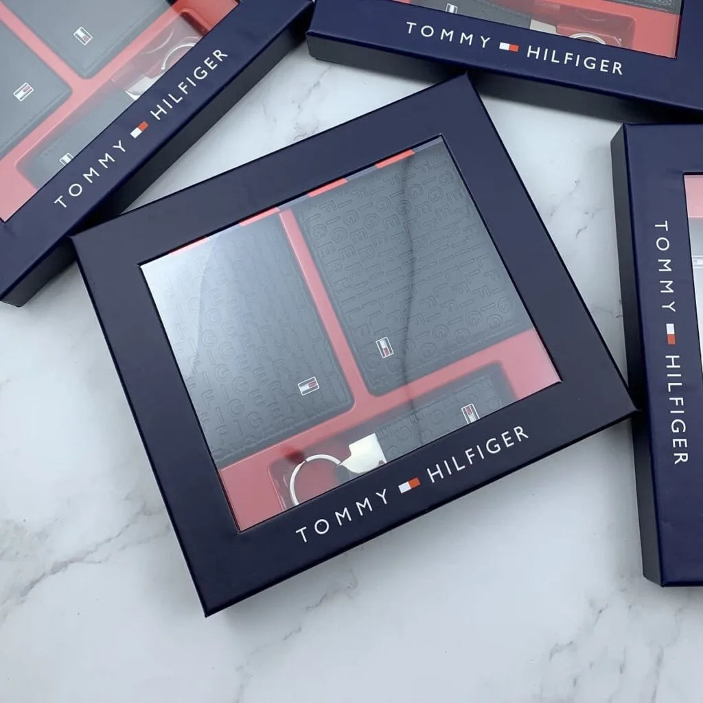 Tommy Hilfiger Men’s 3-Piece Set: Leather Wallet, Card Holder & Keychain #11