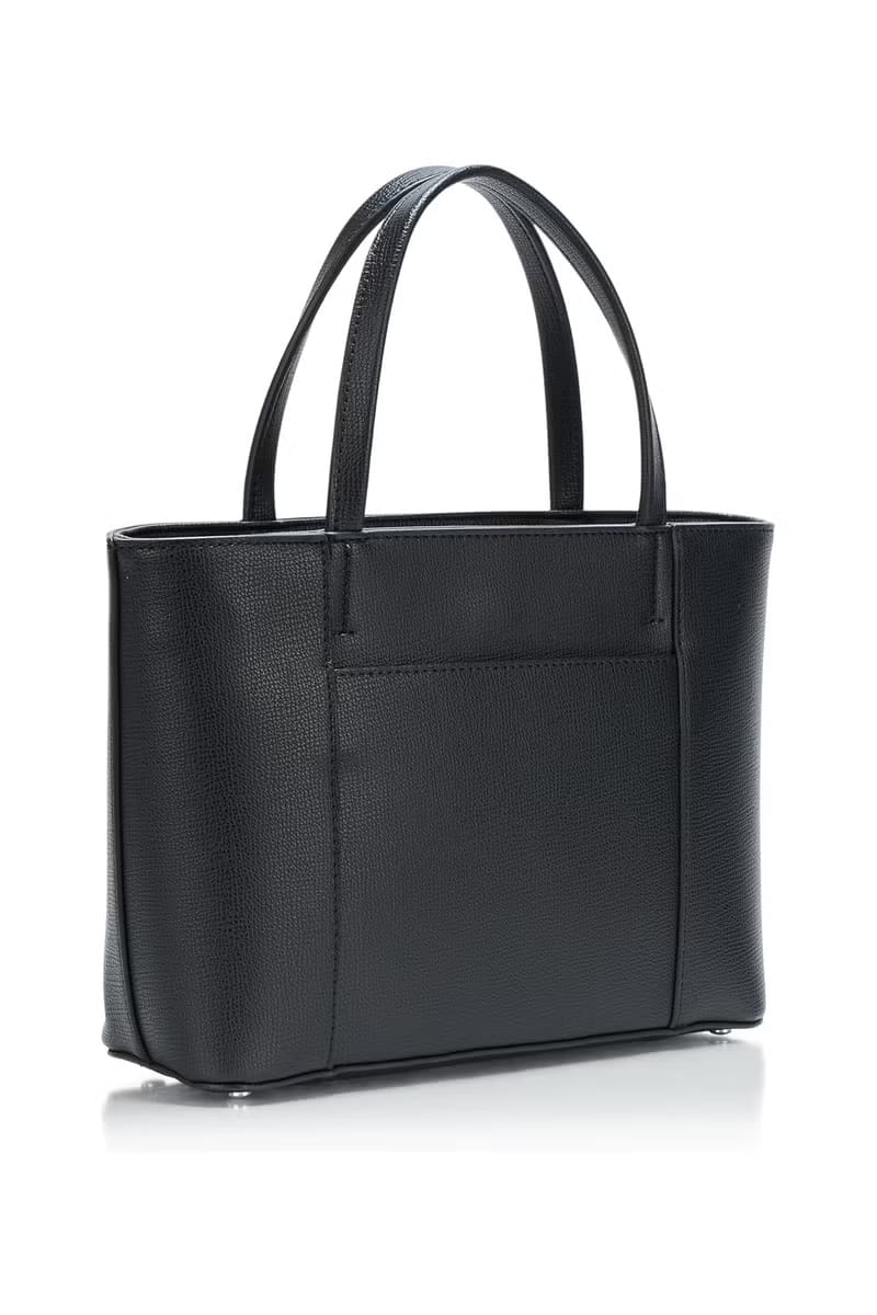 Karl Lagerfeld Paris – Iconic Black Tote with Logo Webbing Strap #02