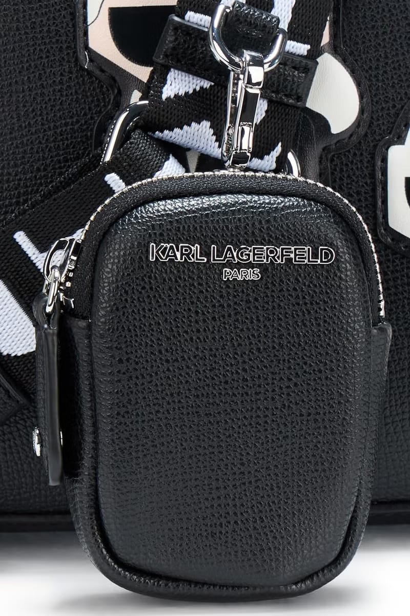 Karl Lagerfeld Paris – Iconic Black Tote with Logo Webbing Strap #5