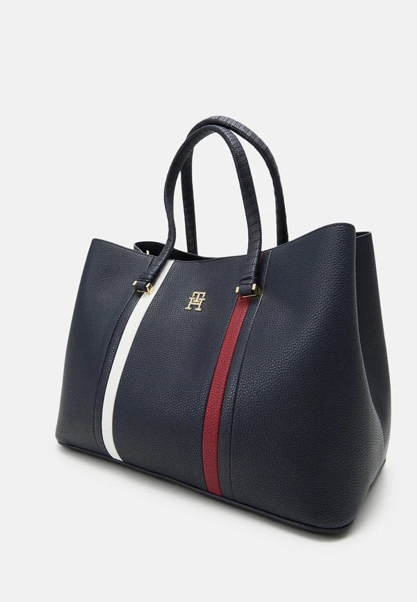 Tommy Hilfiger Navy Global Stripe Tote Bag #47