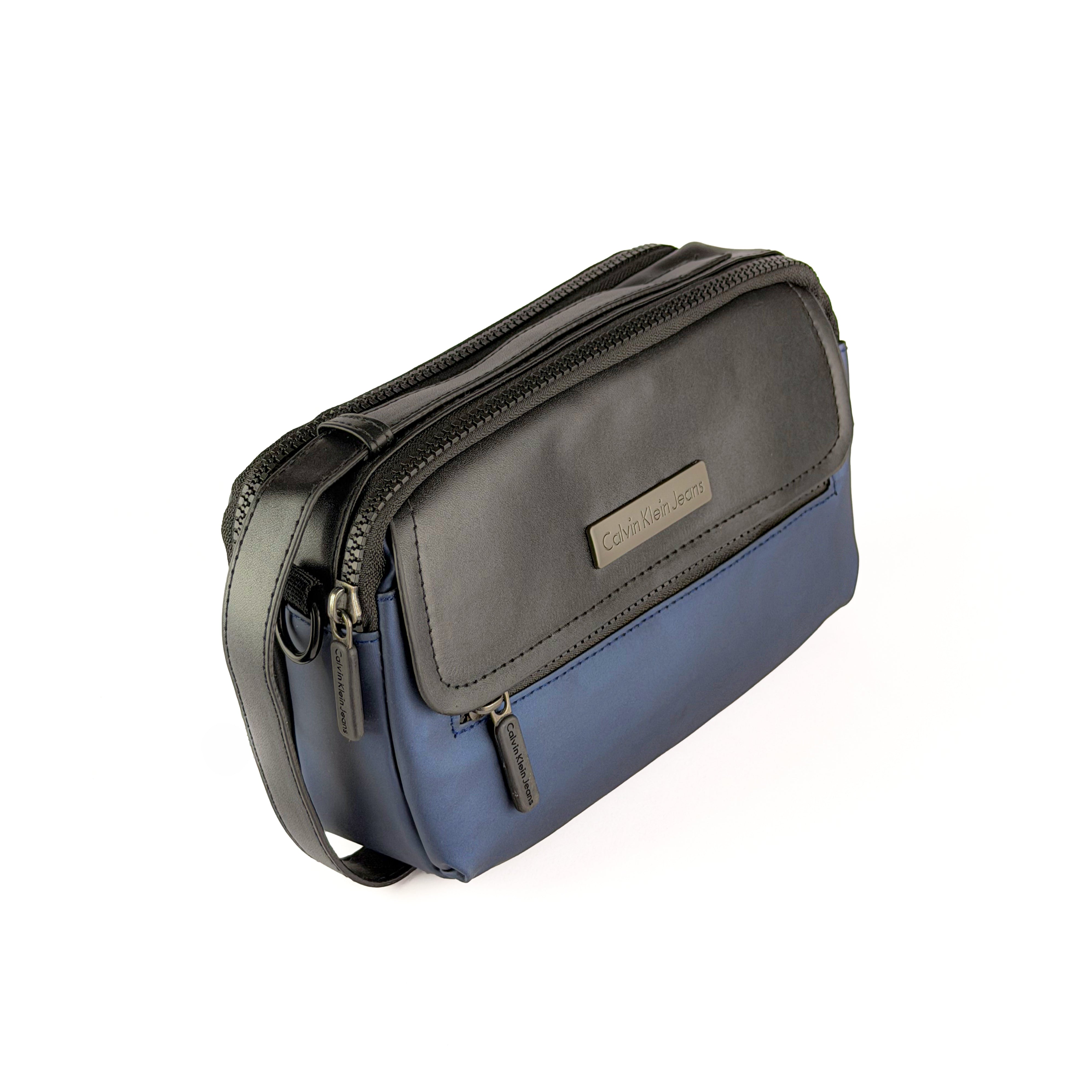 CK Black & Blue Crossbody Bag For Men #016