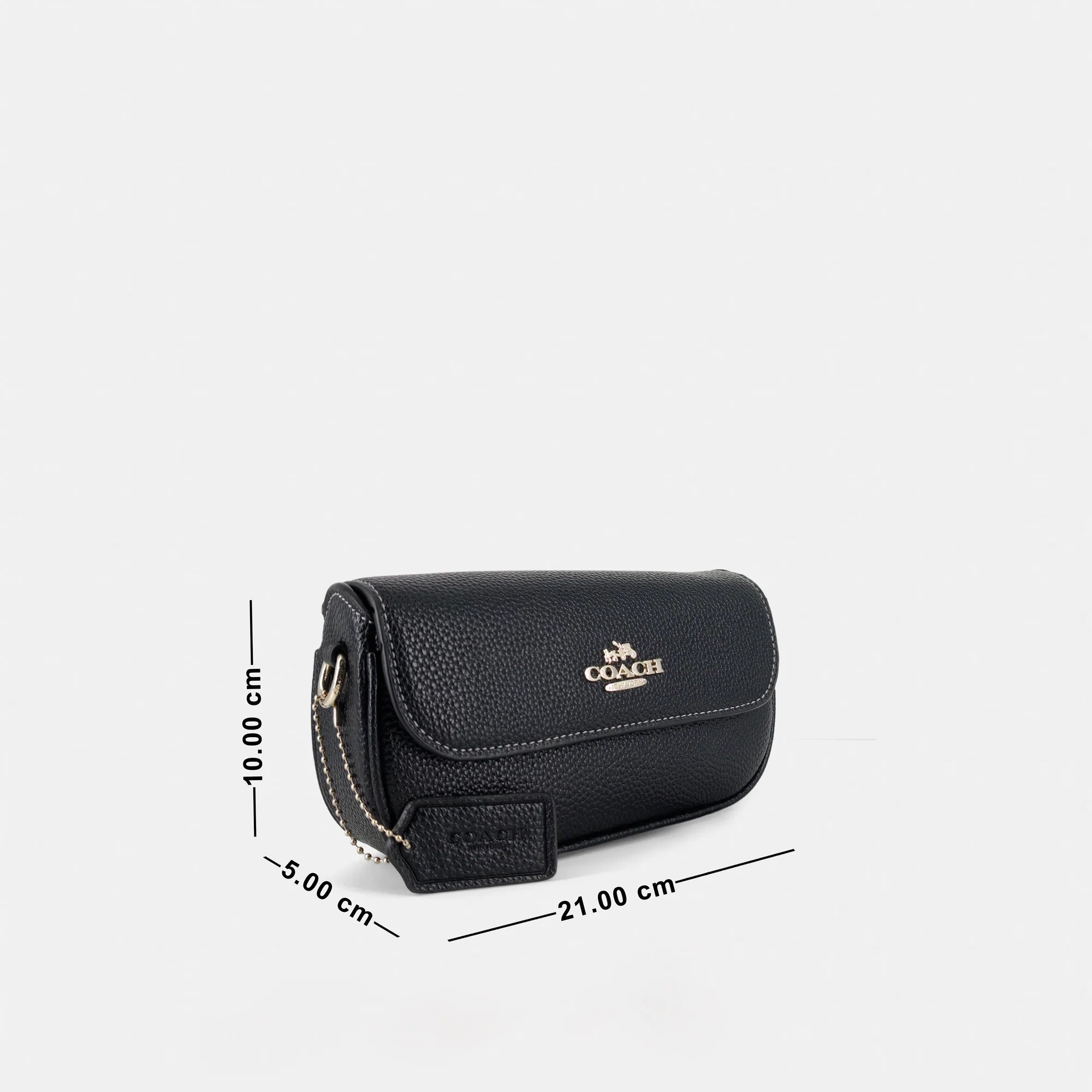 COACH Leather Mini Shoulder Bag – Black #25