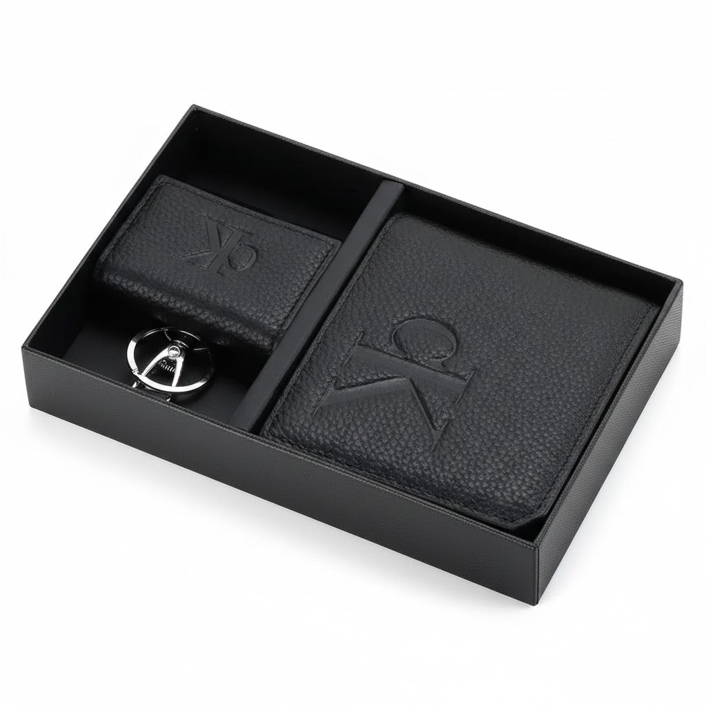 Calvin Klein Men’s Leather Wallet & Card Holder Set #1