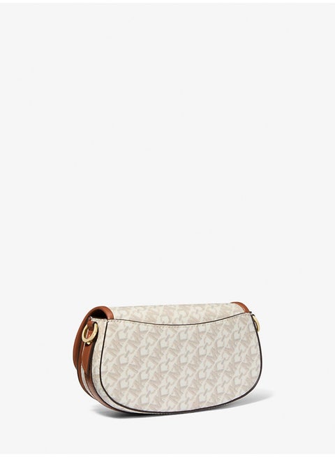 MICHAEL Michael Kors Mila Small Empire Signature Logo Shoulder Bag – Luxe Canvas & Braided Chain Strap #19