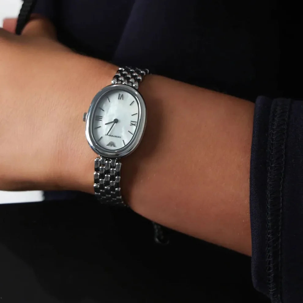 Emporio Armani Ladies' Silver-Tone Watch | Model AR11706