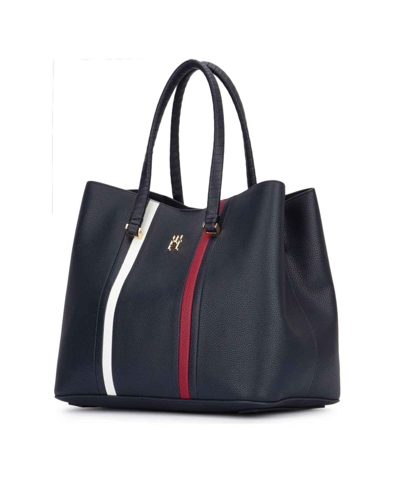 Tommy Hilfiger Navy Global Stripe Tote Bag #47