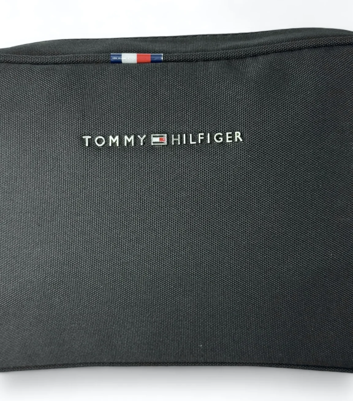 Tommy Hilfiger Essential Black Canvas Men’s Pouch #45