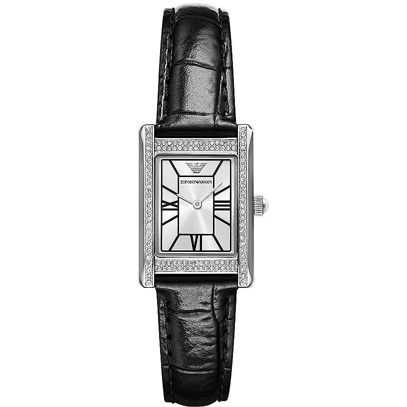 Emporio Armani Genni Rectangular Leather Watch | Model AR11623
