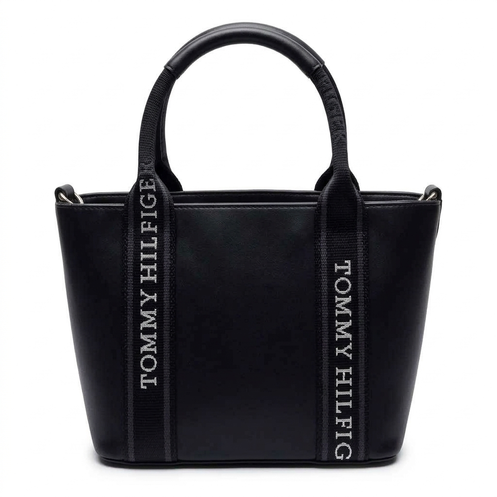 Tommy Hilfiger Emblem Tote Bag - Black #39