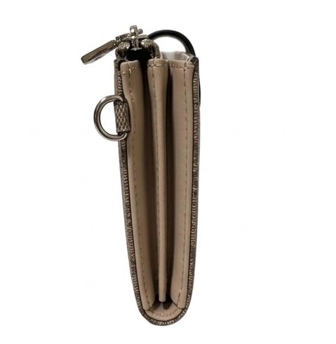 GUESS Women's Clutch Wallet - Beige & Charcoal Logo #8