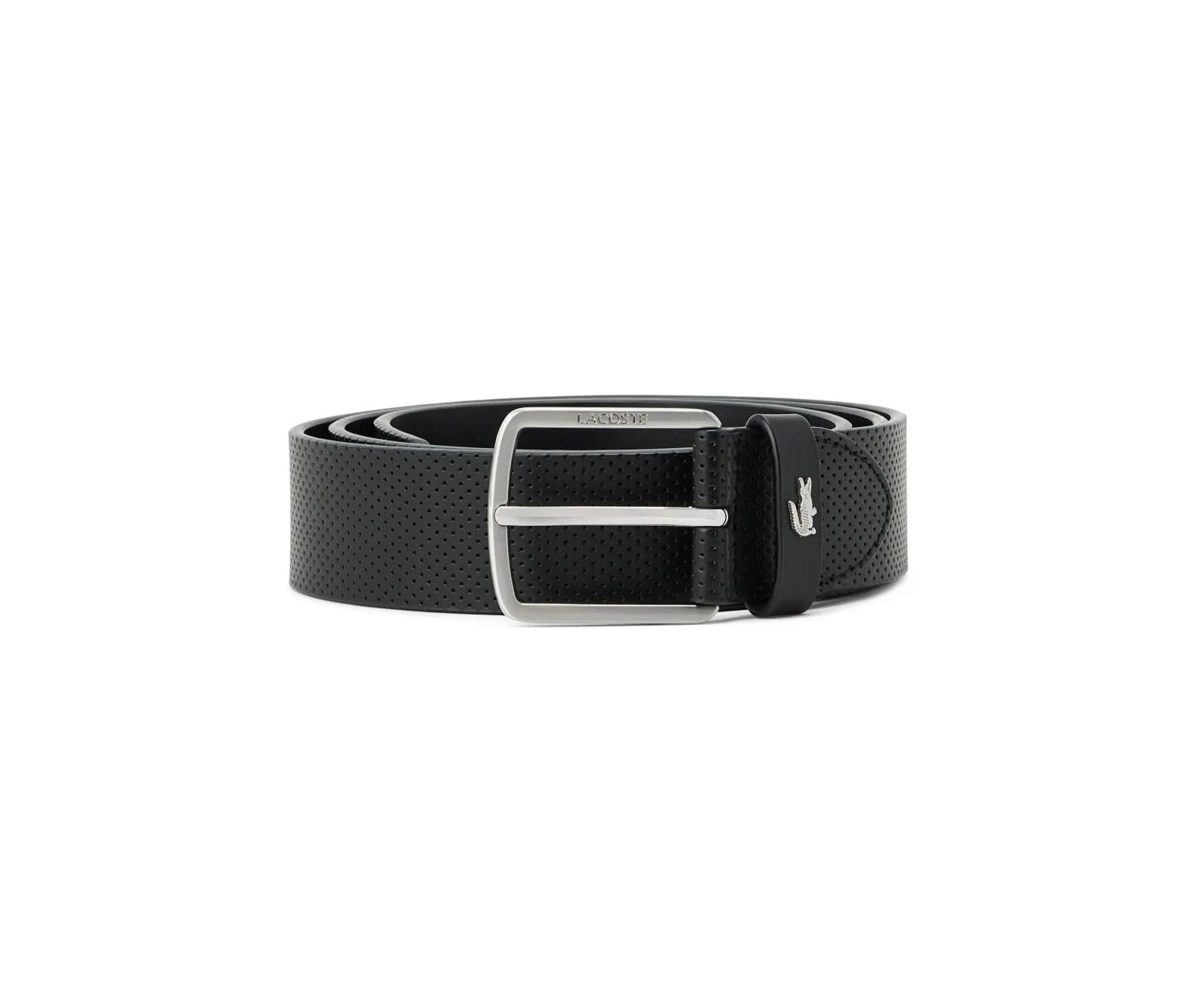 LC Black Leather Wallet-Belt Set For Men #01