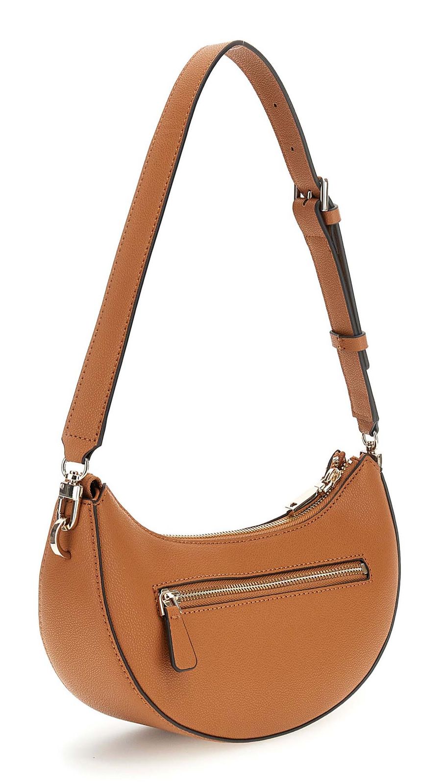 Guess Cognac Tan Crescent Hobo Bag #23
