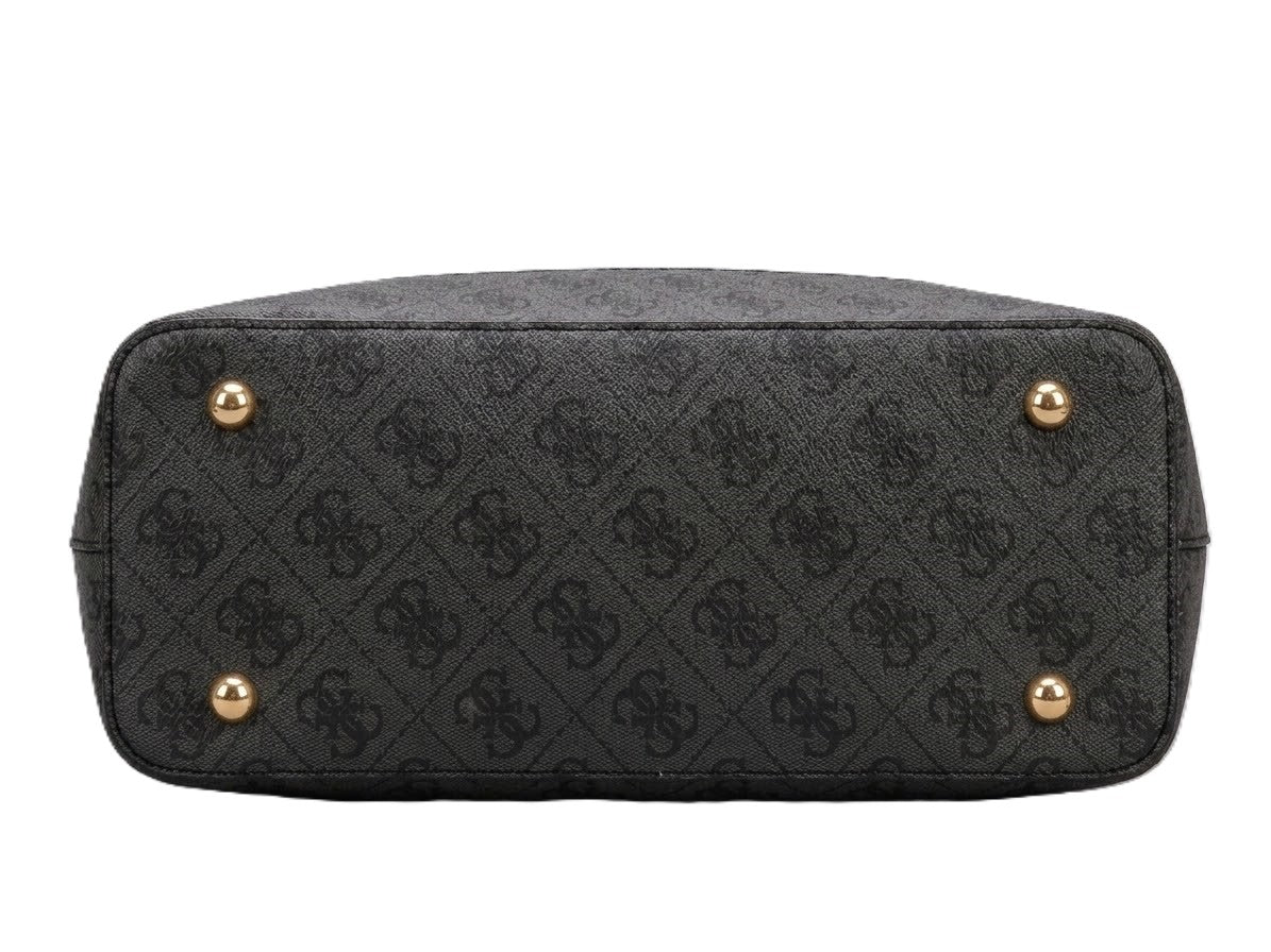 Guess Charcoal Grey Monogram Tote Bag #14