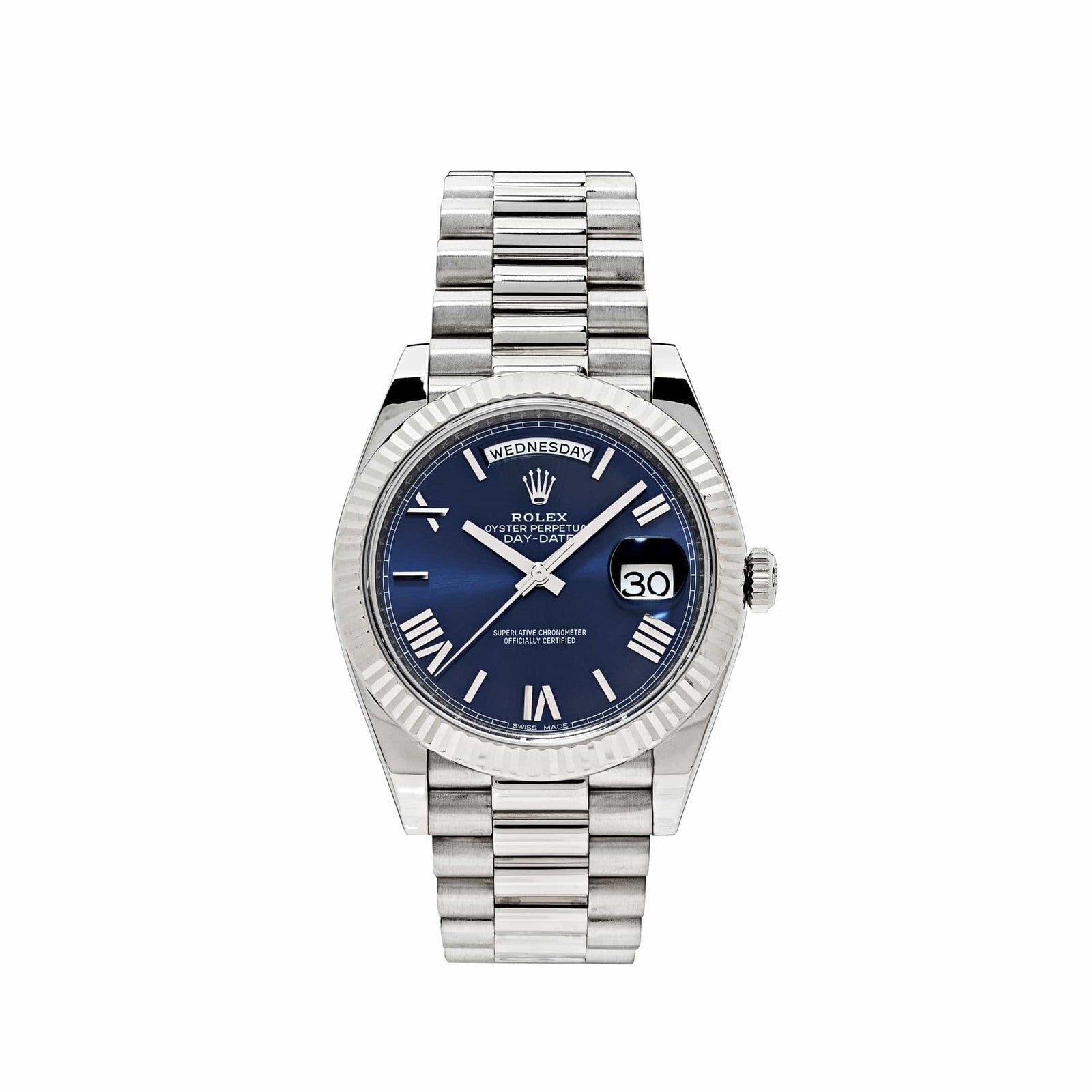 Rolex Day-Date Watch For Men - Navy Dial
