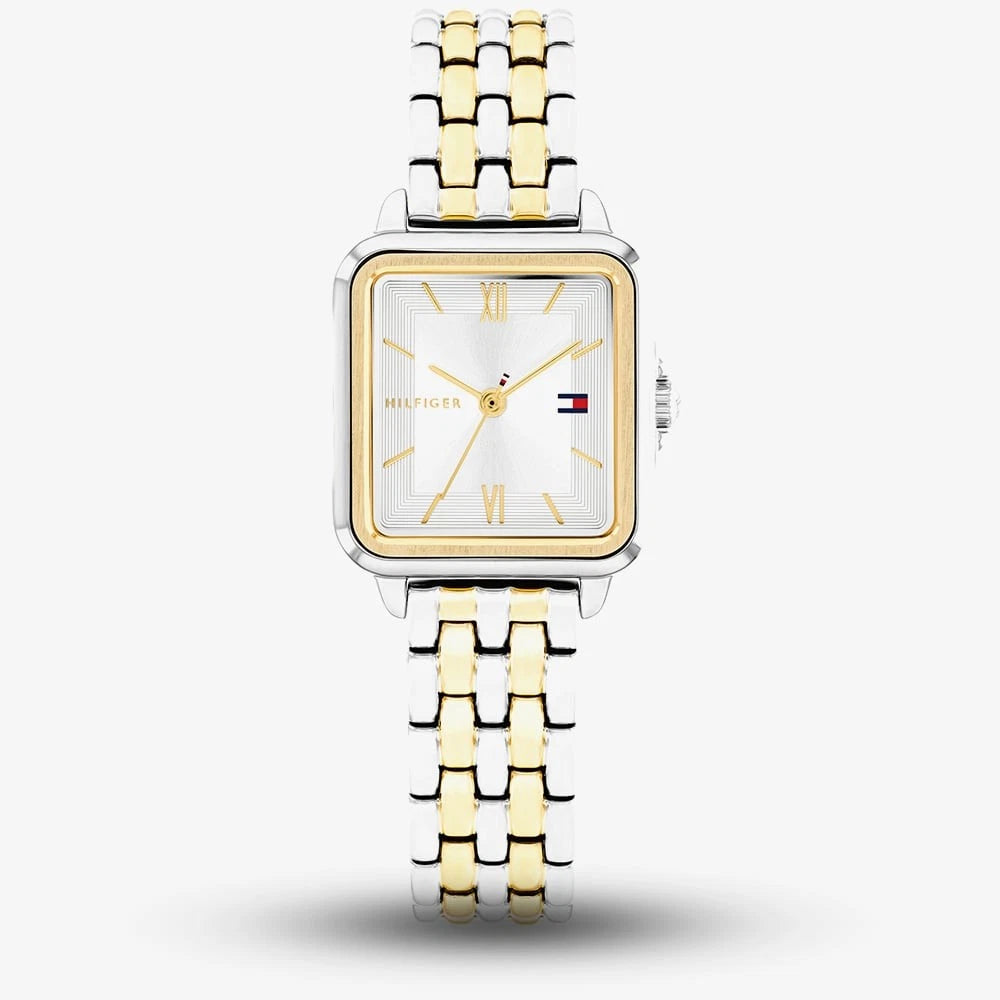 Tommy Hilfiger 1782861 Women’s Watch – Mia Two-Tone Stainless Steel Square Dial 24mm