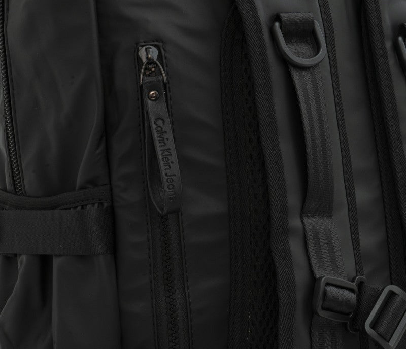 CK Black Polyster Backpack For Men #1