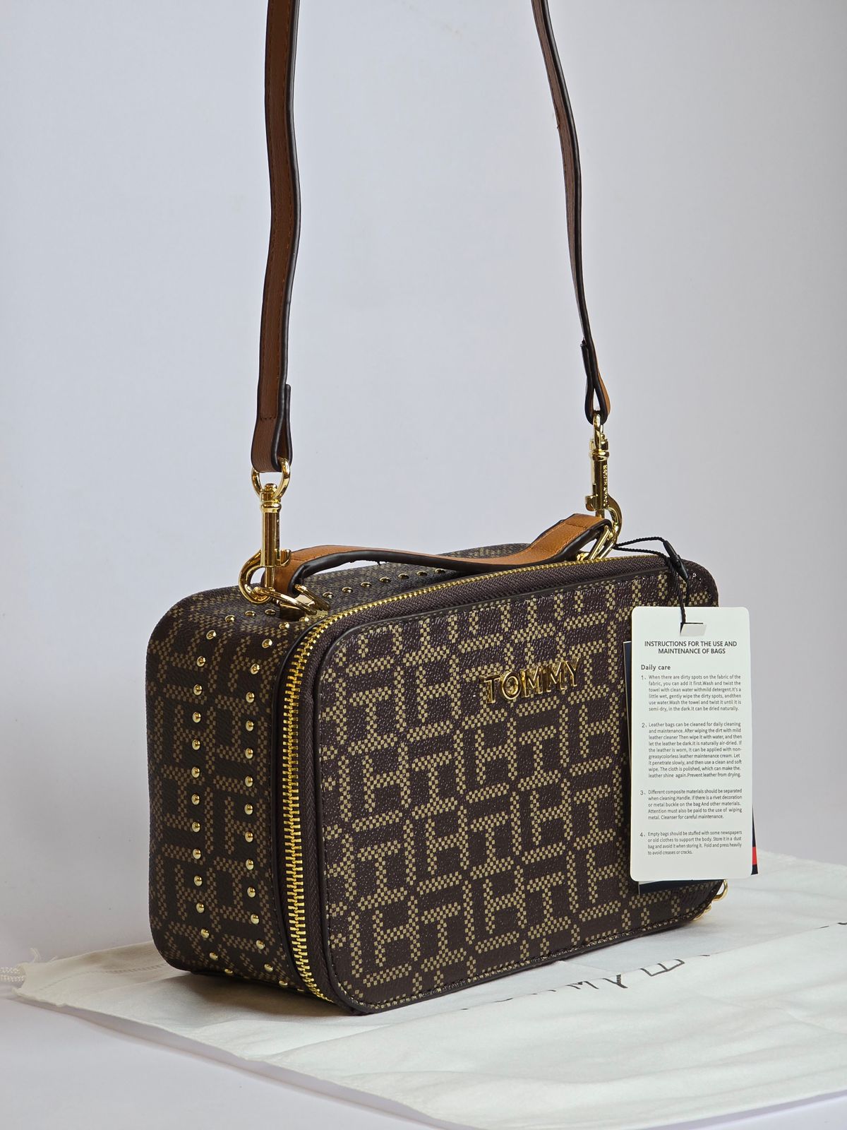 Tommy Hilfiger Brown monogram Bag For Women #36