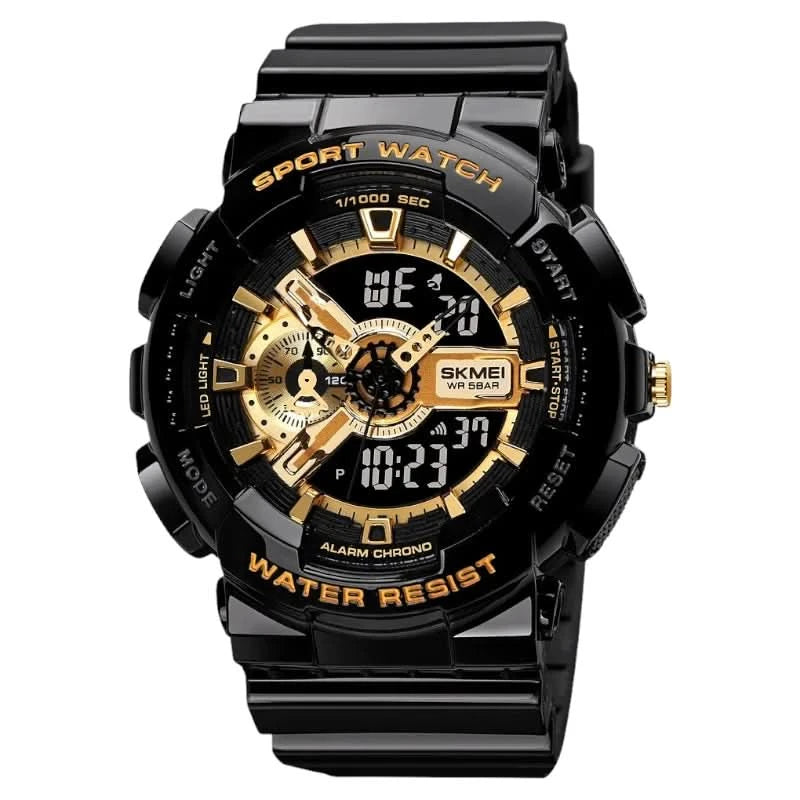 SKMEI 1688 Multi‑Function Analog Digital Sports Watch – Alarm, Stopwatch & Full Calendar