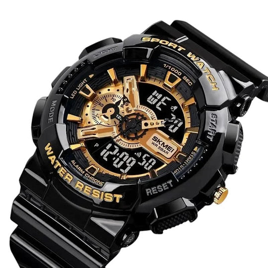 SKMEI 1688 Multi‑Function Analog Digital Sports Watch – Alarm, Stopwatch & Full Calendar