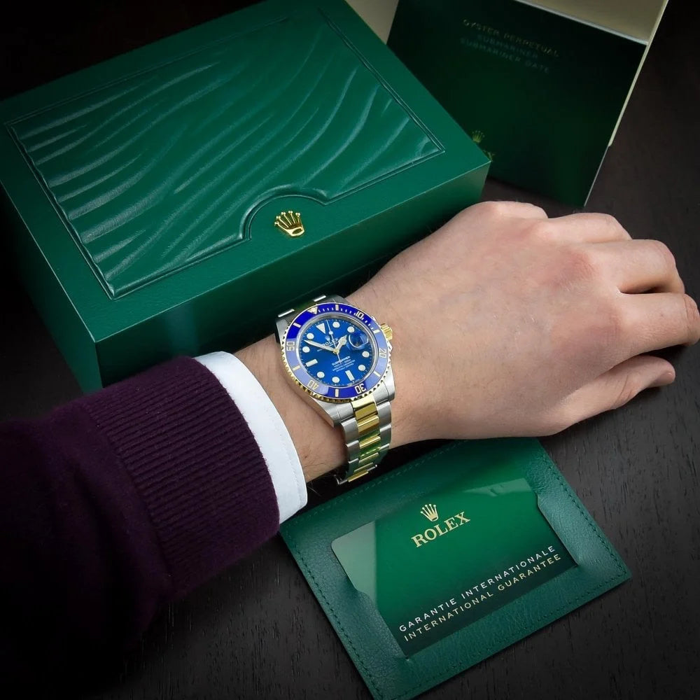 Rolex Submariner Watch For Men - Silver & Blue