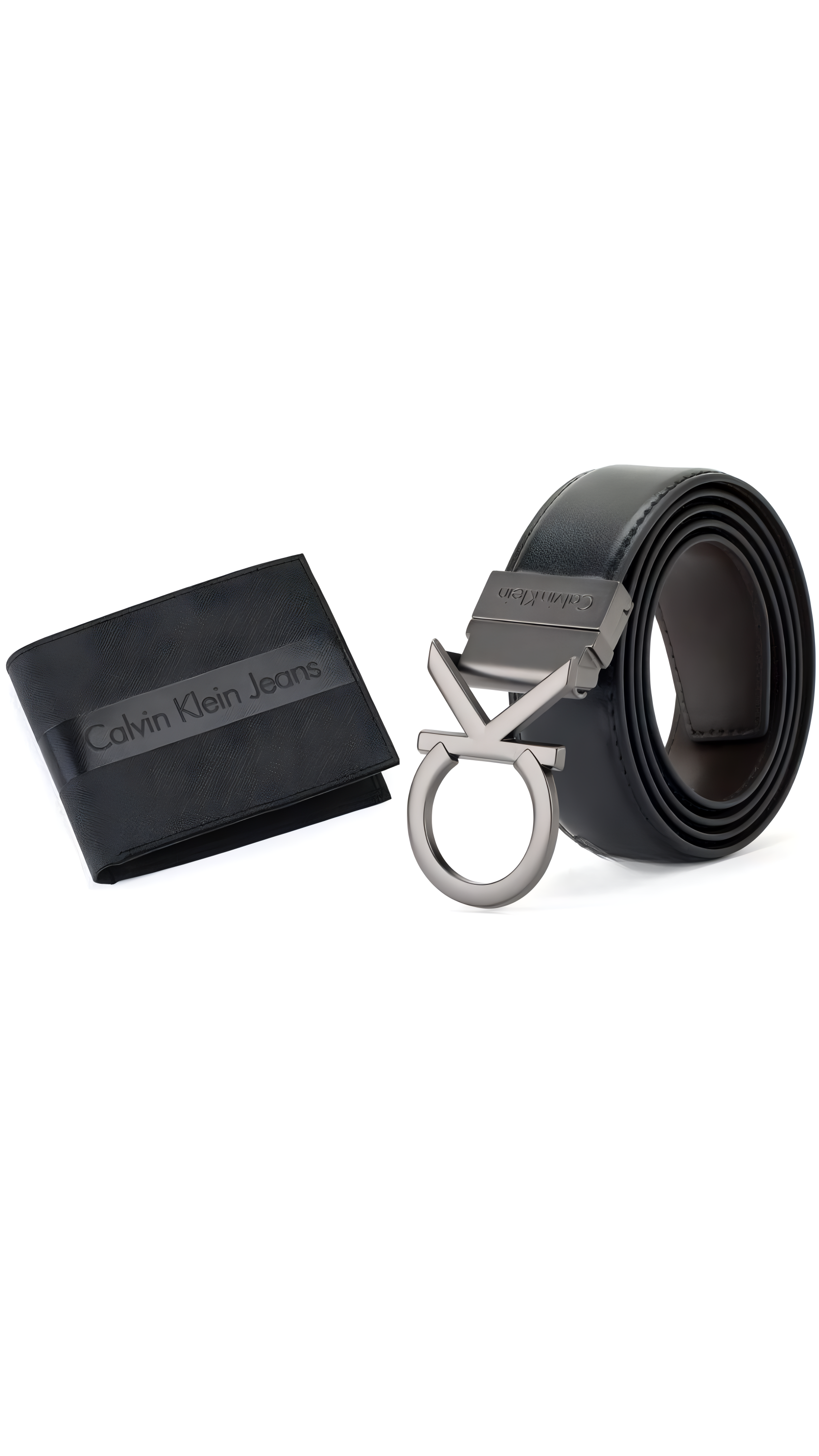 CK Reversible Belt & Wallet Set For Men #3