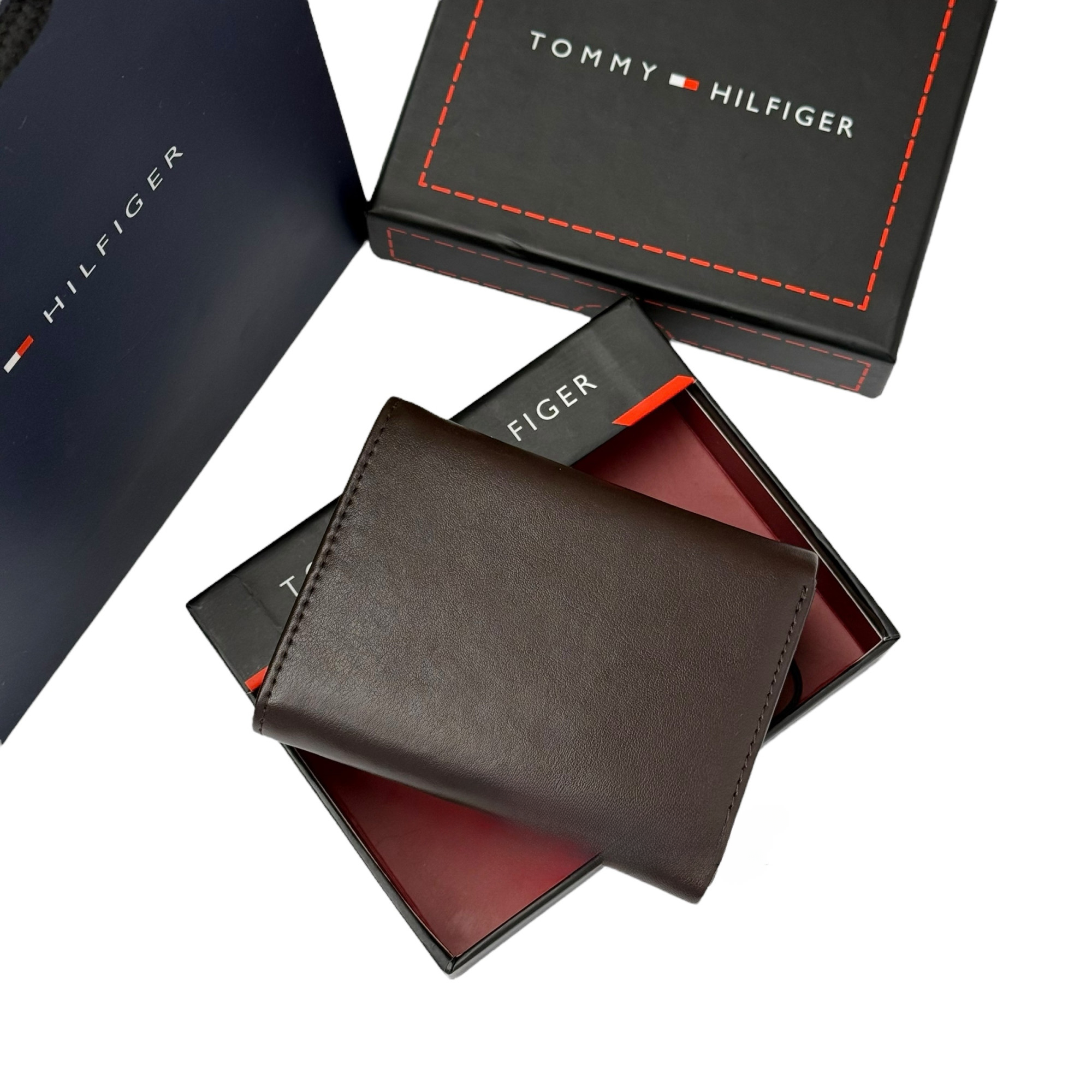 TH Brown Trifold Wallet For Men #54