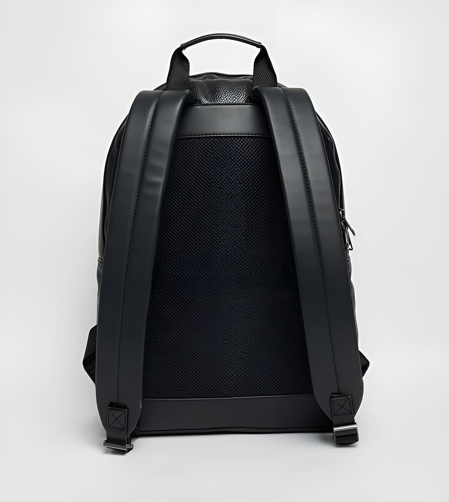 TH Black Leather Backpack For Men #3