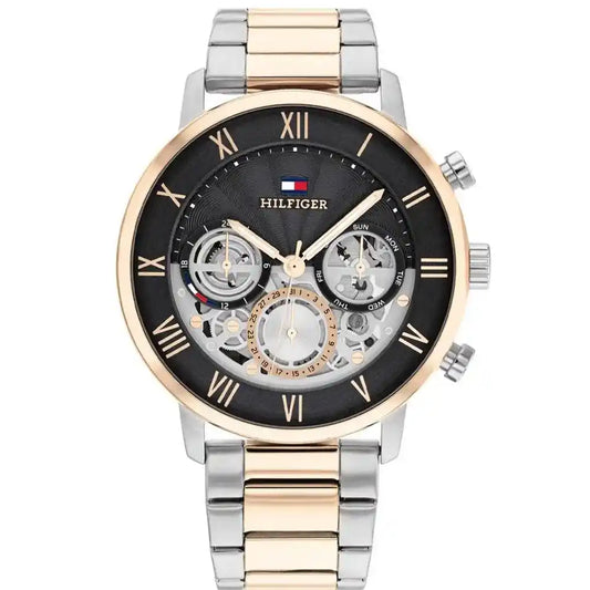 Tommy Hilfiger Men’s Watch – Model 1710570 | Elegant Two-Tone Silver & Gold Design