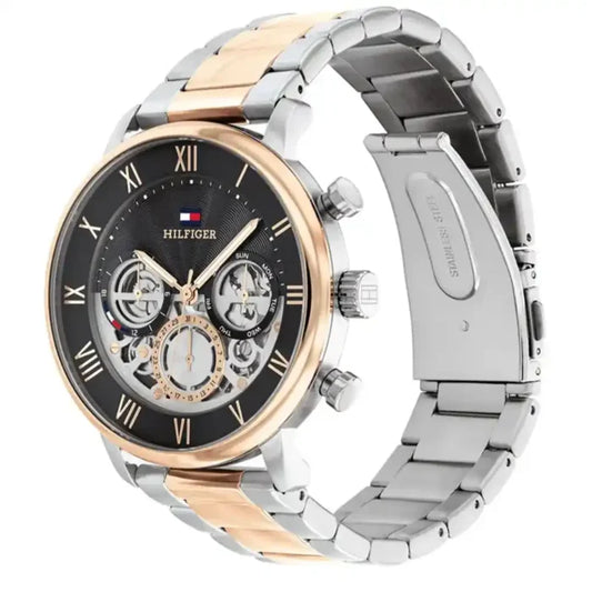 Tommy Hilfiger Men’s Watch – Model 1710570 | Elegant Two-Tone Silver & Gold Design
