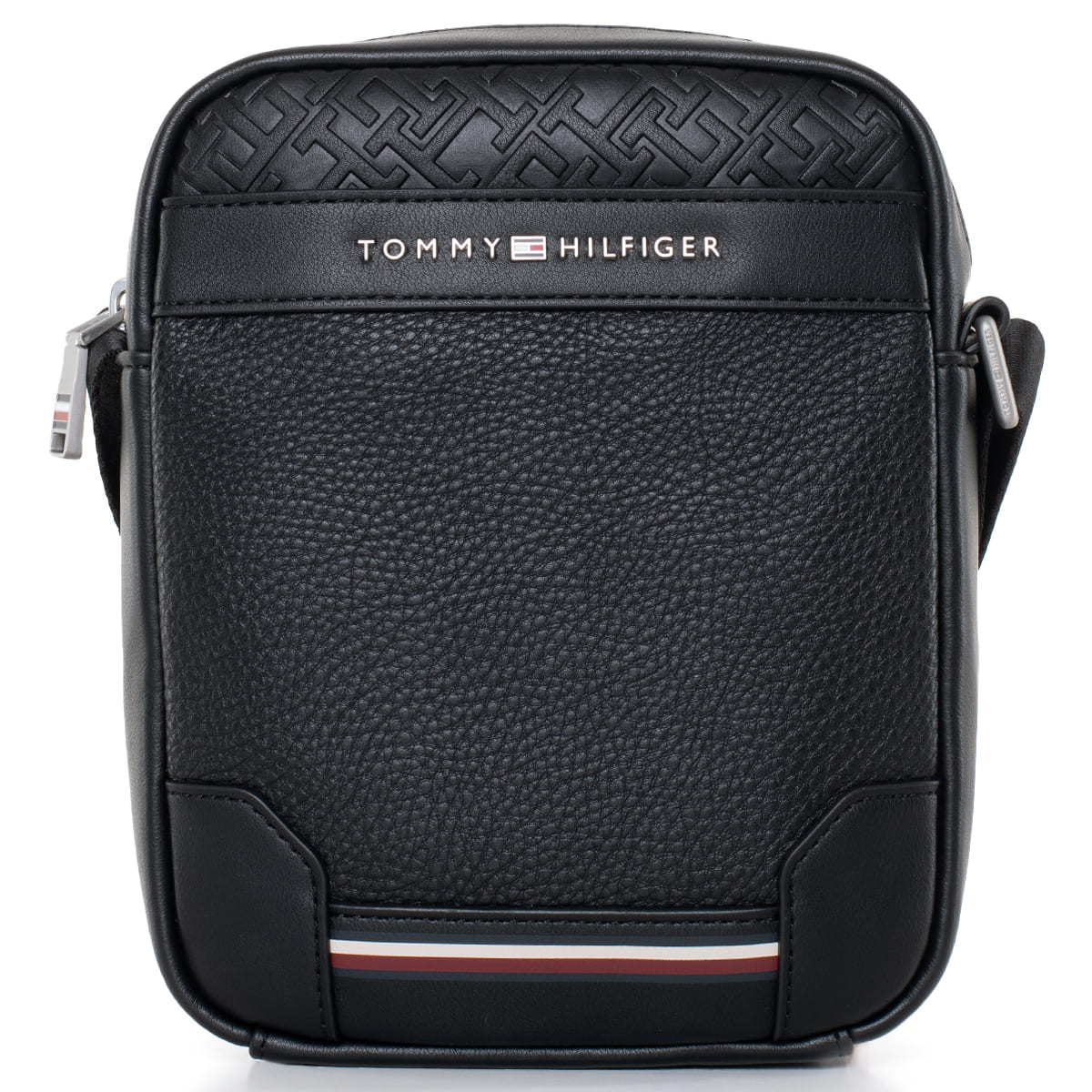 Tommy Hilfiger Men’s Black Leather Crossbody Bag AM0AM11308 – Elegant Everyday Hands-Free Bag#69