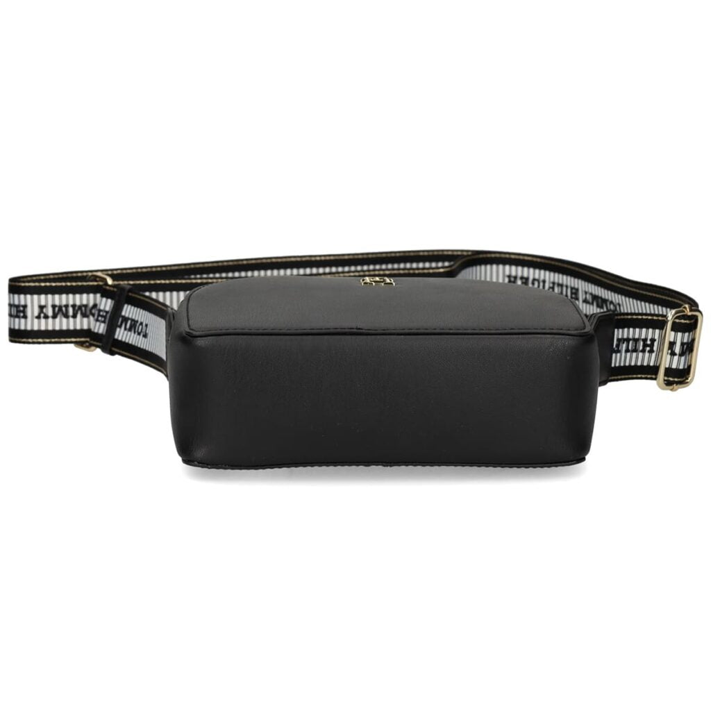 Tommy Hilfiger Women’s Black Crossbody Bag – Leather Compact Everyday Style (AW0AW16679)#60