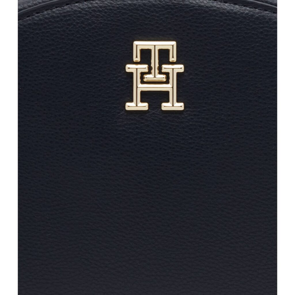 Tommy Hilfiger Women’s Black Crossbody Bag – Leather Compact Everyday Style (AW0AW16679)#60