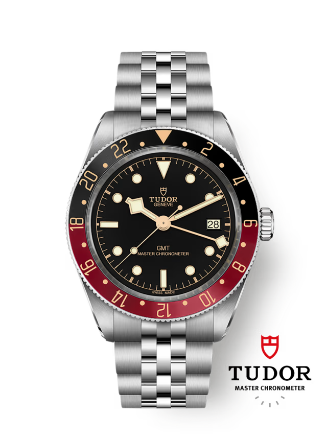 TUDOR Black Bay 58 GMT Stainless Steel Watch – 39mm Black & Burgundy Bezel – Manufacture Calibre MT5450-U