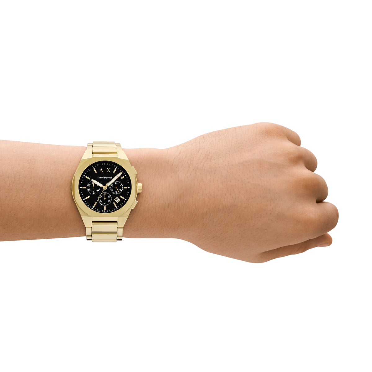 Armani Exchange Men’s Watch – AX4180 Gold & Black