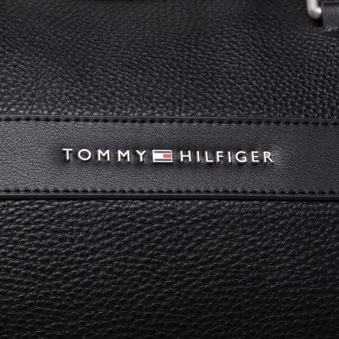 TH Black Leather Duffle Bag For Men 36#