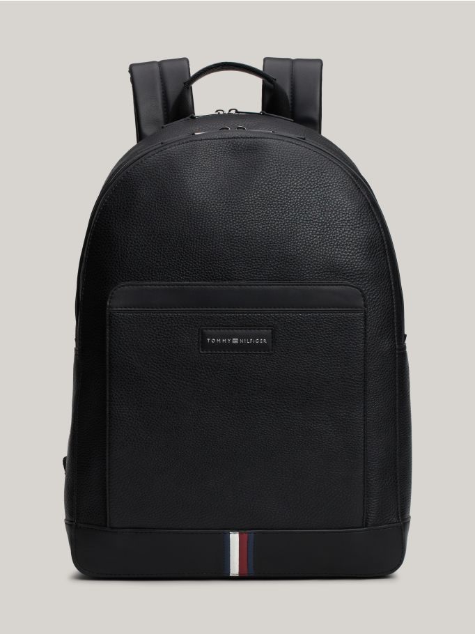 TH Black Leather Backpack For Men #3