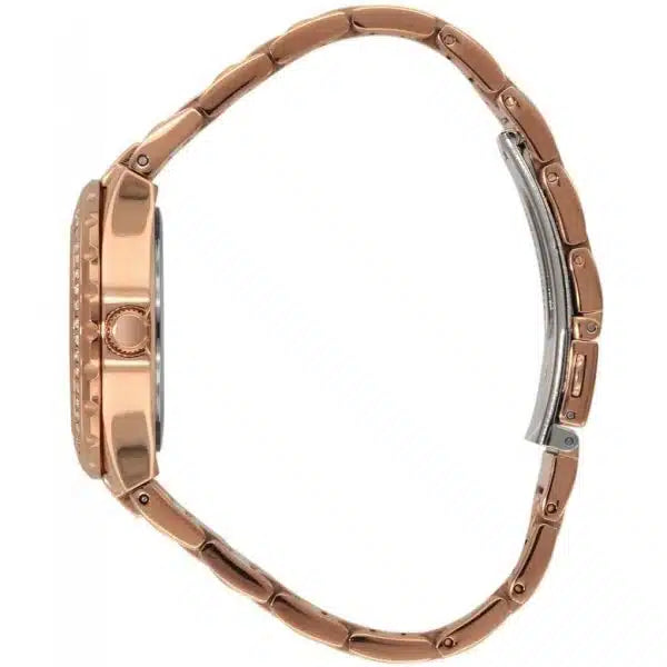 GUESS Viva Women’s Watch W0111L3 – Rose Gold Stainless Steel Strap, White Dial, 36mm, Quartz