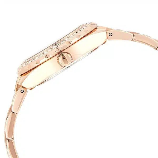 GUESS Viva Women’s Watch W0111L3 – Rose Gold Stainless Steel Strap, White Dial, 36mm, Quartz