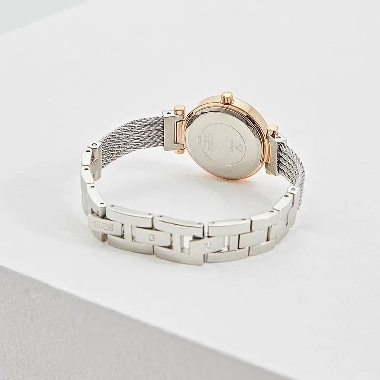 Guess Women’s Watch – Model W1009L4 | Elegant Silver Mini Soho Design