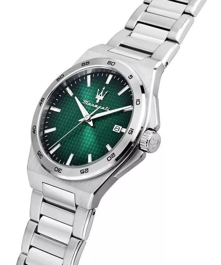 Maserati Velocità Slim Green Dial Stainless Steel Men's Watch R8853153003