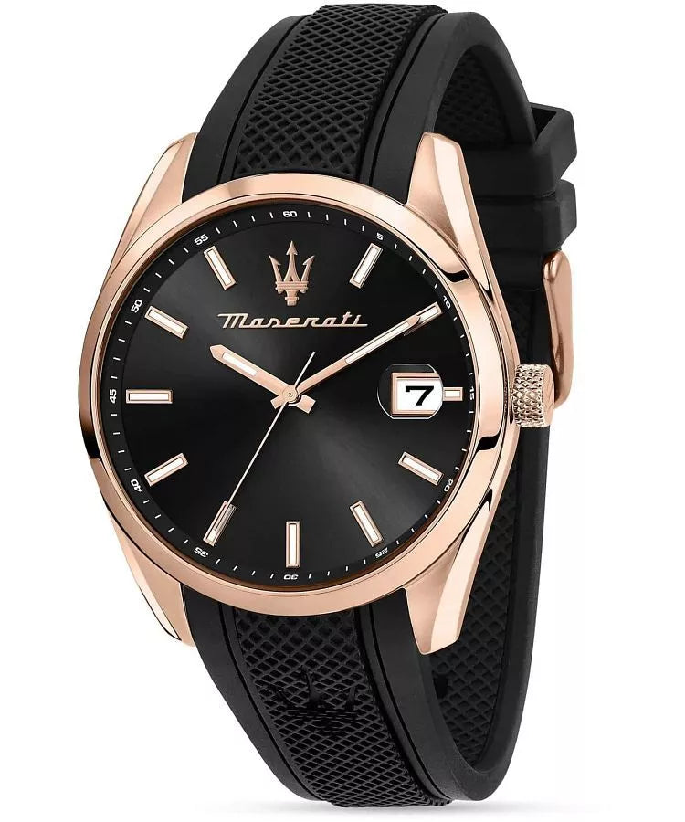 Maserati Men's Epoca Watch R885115002 - Quartz Movement, Leather Strap