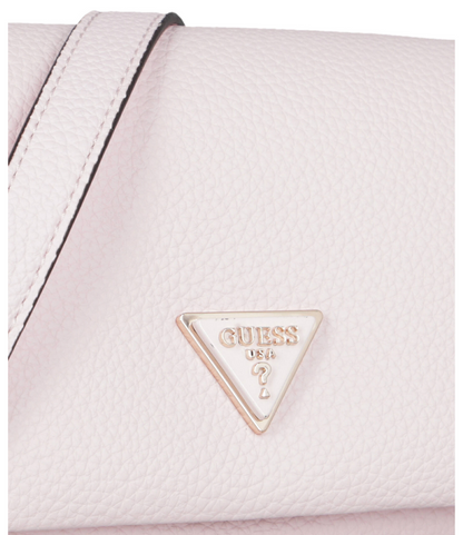 Guess Downtown Chic Mini Xbody Flap Bag – Off-White Faux Leather Crossbody