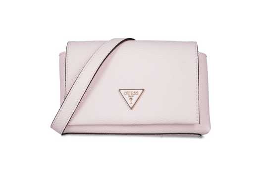 Guess Downtown Chic Mini Xbody Flap Bag – Off-White Faux Leather Crossbody