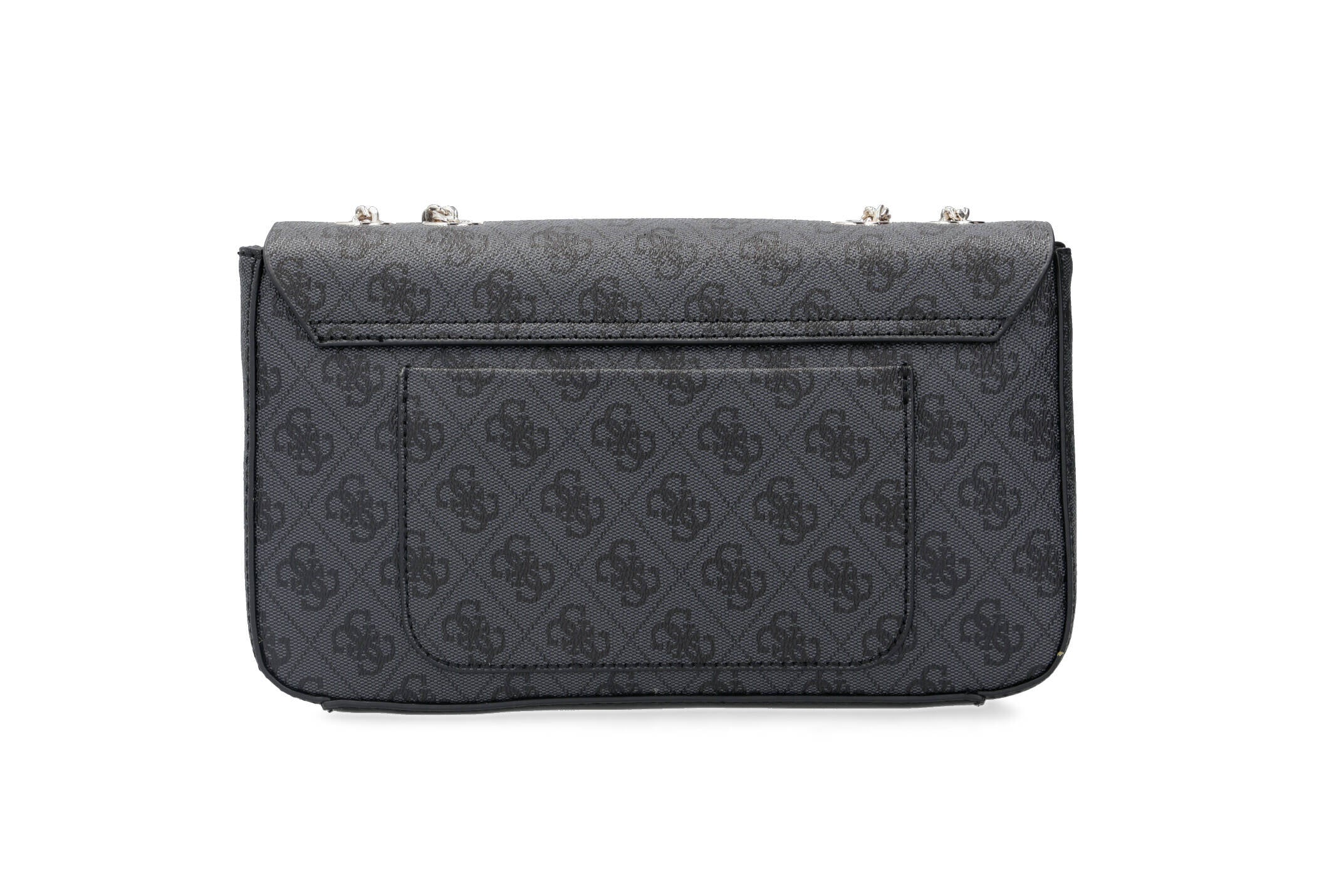 Guess Dark Grey Monogram Bag For Women #137
